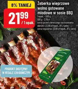 Polomarket Żeberka wieprzowe wolno gotowane miodowe w sosie BBQ oferta