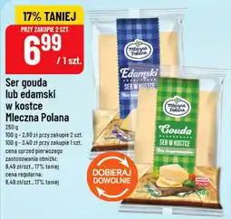 Polomarket Ser gouda lub edamski w kostce Mleczna Polana oferta