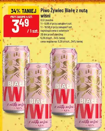 Polomarket Piwo Żywiec Białe z nutą wiśni oferta