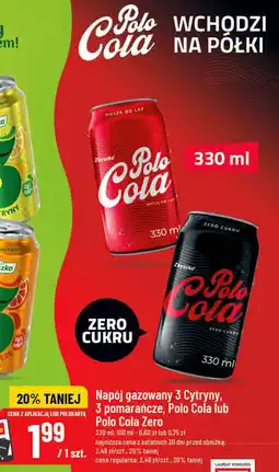 Polomarket Napój gazowany 3 Cytryny, 3 pomarańcze, Polo Cola lub Polo Cola Zero oferta