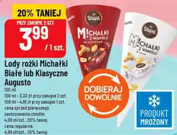 Polomarket Lody rożki Michałki Białe lub Klasyczne Augusto oferta