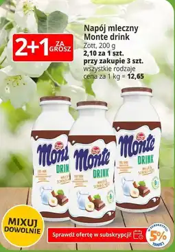 E.Leclerc Zott Monte drink Napój mleczny oferta
