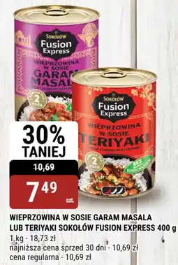 bi1 Wieprzowina w sosie garam masala lub teriyaki sokołów fusion express oferta