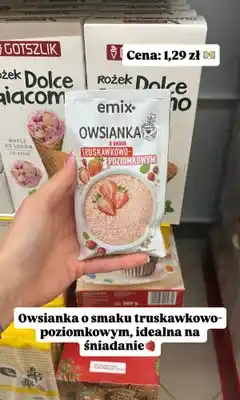 Dino Owsianka Emix o smaku truskawkowo-poziomkowym oferta