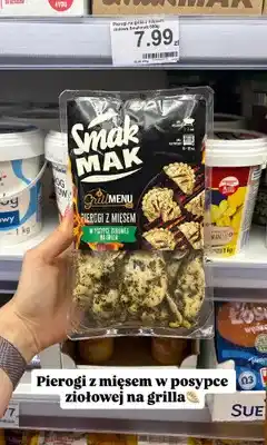 Dino Pierogi z mięsem w posypce ziołowej na grilla Smak Mak oferta