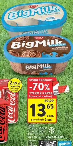 Intermarche Big Milk Intense Lody oferta