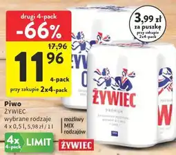 Intermarche Piwo Żywiec wybrane rodzaje oferta