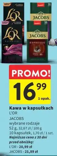 Intermarche Kawa w kapsułkach L'Or / Jacobs oferta
