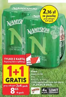 Intermarche Piwo Namysłów Pils oferta