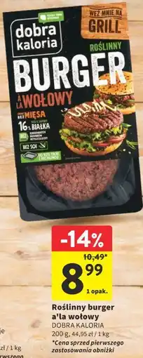 Intermarche Dobra Kaloria Roślinny burger a'la wołowy oferta