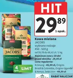 Intermarche Kawa mielona Jacobs oferta