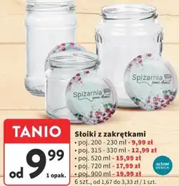 Intermarche Słoiki z zakrętkami oferta