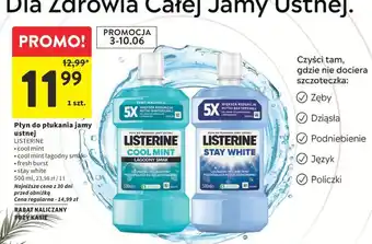 Intermarche Płyn do płukania jamy ustnej Listerine oferta