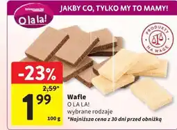Intermarche Wafle O LA LA! wybrane rodzaje oferta