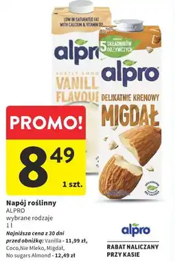 Intermarche Napój roślinny ALPRO oferta