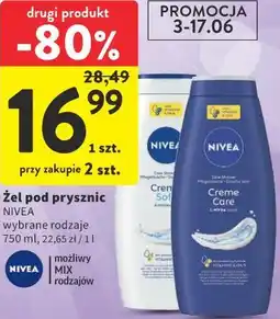 Intermarche Żel pod prysznic NIVEA oferta