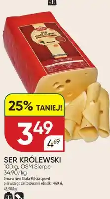 Chata Polska Ser Królewski OSM Sierpc oferta
