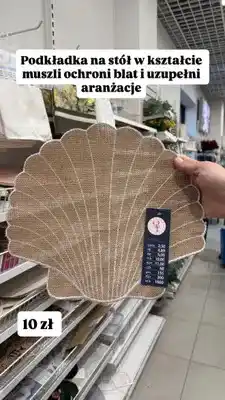 Pepco Podkładka na stół w kształcie muszli oferta