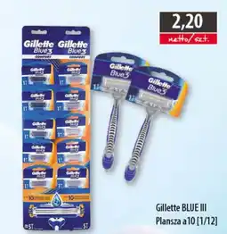 DUO-TES Gillette blue iii oferta