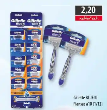 DUO-TES Gillette blue iii oferta