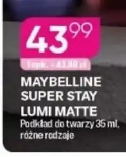 Koliber drogerie Maybelline Super Stay Lumi Matte oferta
