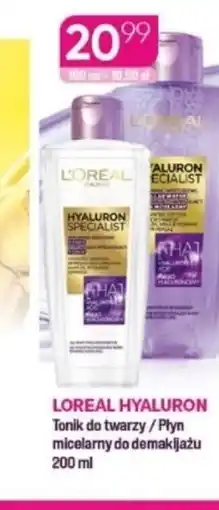 Koliber drogerie LOréal Hyaluron Tonik do twarzy / Płyn micelarny oferta