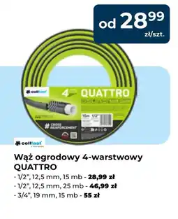 Mrówka Cellfast Wąż ogrodowy 4-warstwowy quattro oferta