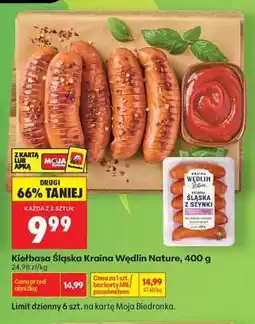 Biedronka Kiełbasa Śląska Kraina Wędlin Nature, 400 g oferta