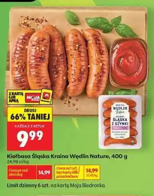 Biedronka Kiełbasa Śląska Kraina Wędlin Nature, 400 g oferta