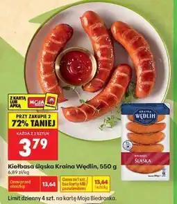 Biedronka Kiełbasa Śląska Kraina Wędlin 550 g oferta