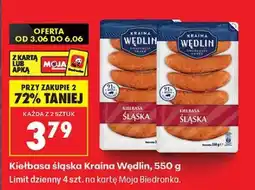 Biedronka Kiełbasa Śląska Kraina Wędlin 550 g oferta