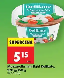 Biedronka Mozzarella mini light Delikate, 270 g/150 g oferta