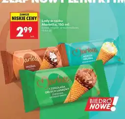 Biedronka Lody w rożku Marletto, 150 ml oferta