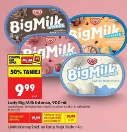 Biedronka Lody Big Milk Intense, 900 ml oferta