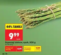 Biedronka Szparagi zielone Opak. 500 g oferta