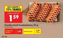 Biedronka Ciastko duet truskawkowy 94 g oferta