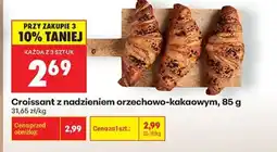Biedronka Croissant z nadzieniem orzechowo kakaowym , 85 g oferta