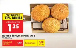 Biedronka bułka z żółtym serem , 70 g oferta