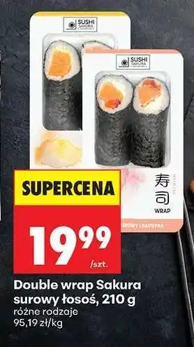 Biedronka Double wrap Sakura surowy łosoś, 210 g oferta