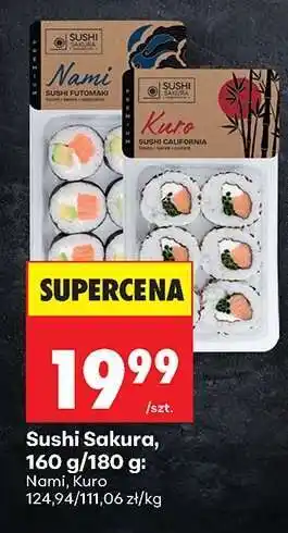 Biedronka Sushi Sakura, 160 g/180 g oferta