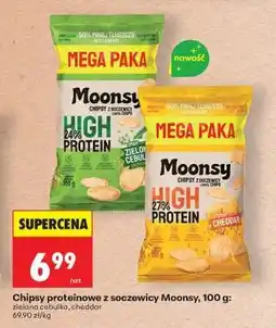 Biedronka Chipsy proteinowe z soczewicy Moonsy, 100 g oferta
