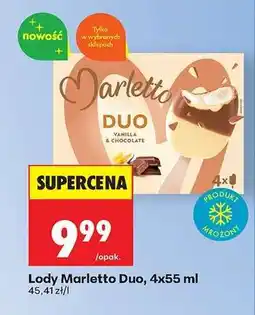 Biedronka Lody Marletto Duo, 4x55 ml oferta