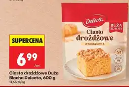Biedronka Ciasto drożdżowe Duża Blacha Delecta, 600 g oferta