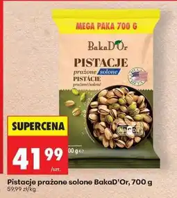 Biedronka Pistacje prażone solone BakaD’Or, 700 g oferta