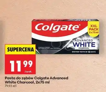 Biedronka Pasta do zębów Colgate Advanced White Charcoal 2x75 ml oferta