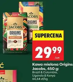 Biedronka Kawa mielona Origins Jacobs, 450 g oferta