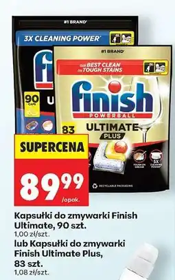 Biedronka Kapsułki do zmywarki Finish Ultimate Plus, 83 szt oferta