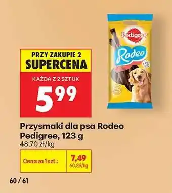 Biedronka Przysmaki dla psa Rodeo Pedigree , 123 g oferta
