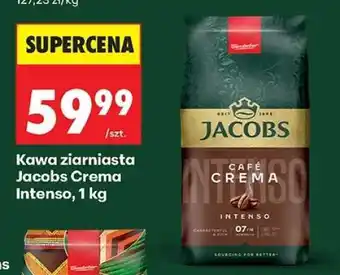 Biedronka Kawa ziarnista Jacobs Crema Intenso, 1 kg oferta