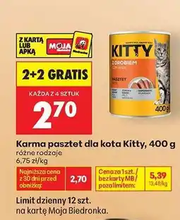 Biedronka Karma pasztet dla kota Kitty, 400 g oferta